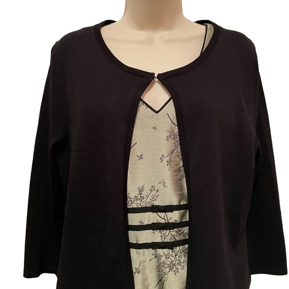 Vintage Positive Attitude Women’s Floral Dress Midi Fit and Flare Size 10 Lined - Picture 6 of 11